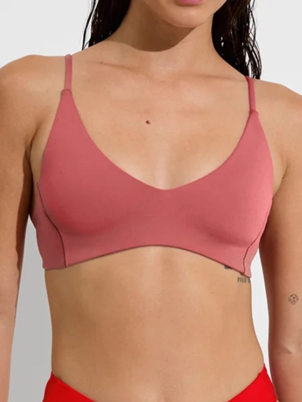 Left on Friday Sunday Bikini Top Camp Pink Blush Large